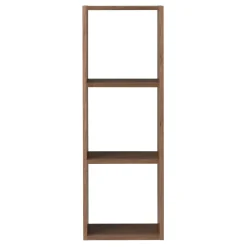 Étagères Modulables En Bois^Muji Étagère étroite en noyer ‐ 3 niveaux (Dont Eco‐part. 1,80 €)