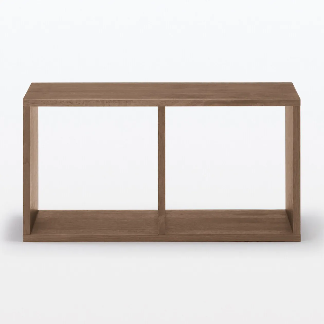 Étagères Modulables En Bois^Muji Étagère étroite en noyer ‐ 2 niveaux (Dont Eco‐part. 0,82 €)