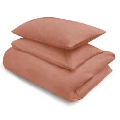 Draps De Lit^Muji Taie d'oreiller en coton délavé  (Lot de 2)