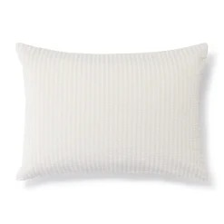 Draps De Lit^Muji Taie d'oreiller en coton Seersucker 65 x 65 cm