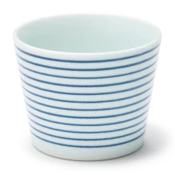Vaisselle^Muji Tasse à saké en porcelaine Hasami - Motif rayures