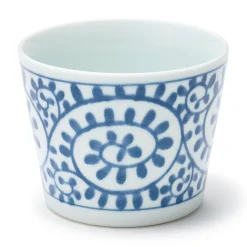 Vaisselle^Muji Tasse à saké en porcelaine Hasami - Motif arabesque