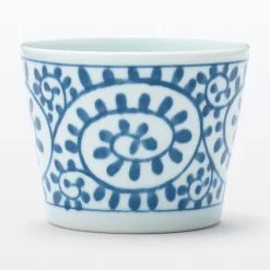 Vaisselle^Muji Tasse à saké en porcelaine Hasami - Motif arabesque