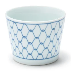 Vaisselle^Muji Tasse à saké en porcelaine Hasami - Motif maille