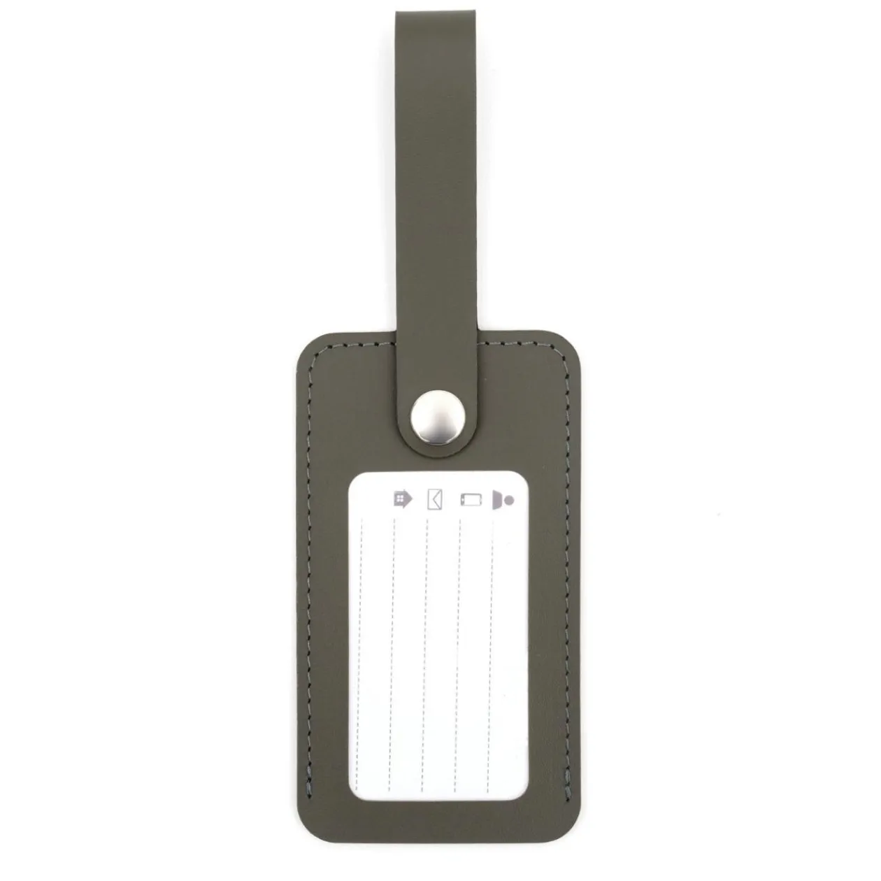 Accessoires De Voyage^Muji Étiquette de bagage en cuir recyclé - Kaki