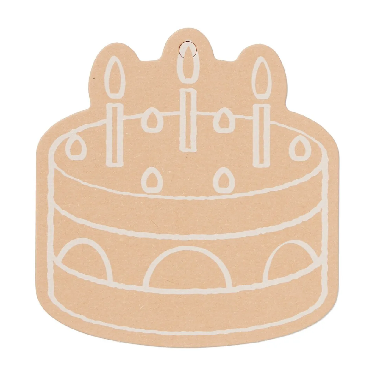 Emballages Cadeaux^Muji Étiquettes cadeaux - Gâteau, lot de 3