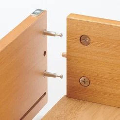 Lits^Muji Tiroir de dessous de lit en bois d'hévéa