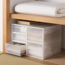 Rangements En Polypropylène^Muji Tiroir de rangement empilable - [40 x 65 cm] - Hauteur 24 cm