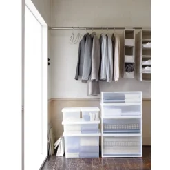 Rangements En Polypropylène^Muji Tiroir de rangement empilable - [55 x 44.5 cm] - Hauteur 18 cm