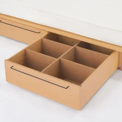 Lits^Muji Tiroir en chêne pour lit plate‐forme 25 cm