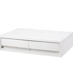 Petits Rangements En Polypropylène|Boîtes Et Rangement De Bureau^Muji Tiroir en PP paysage 2 compartiments gris blanc L37X P26X H9cm