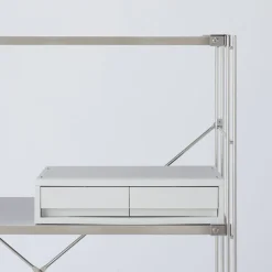 Petits Rangements En Polypropylène|Boîtes Et Rangement De Bureau^Muji Tiroir en PP paysage 2 compartiments gris blanc L37X P26X H9cm