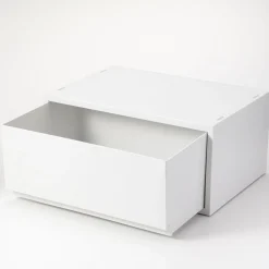 Petits Rangements En Polypropylène|Boîtes Et Rangement De Bureau^Muji Tiroir en PP paysage gris blanc L37 X P26 X H17.5 cm