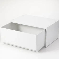 Petits Rangements En Polypropylène|Boîtes Et Rangement De Bureau^Muji Tiroir en PP paysage gris blanc L37 X P26 X H17.5 cm