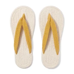 Chaussons|Chaussons^Muji Tongs d'intérieur en coton mélangé