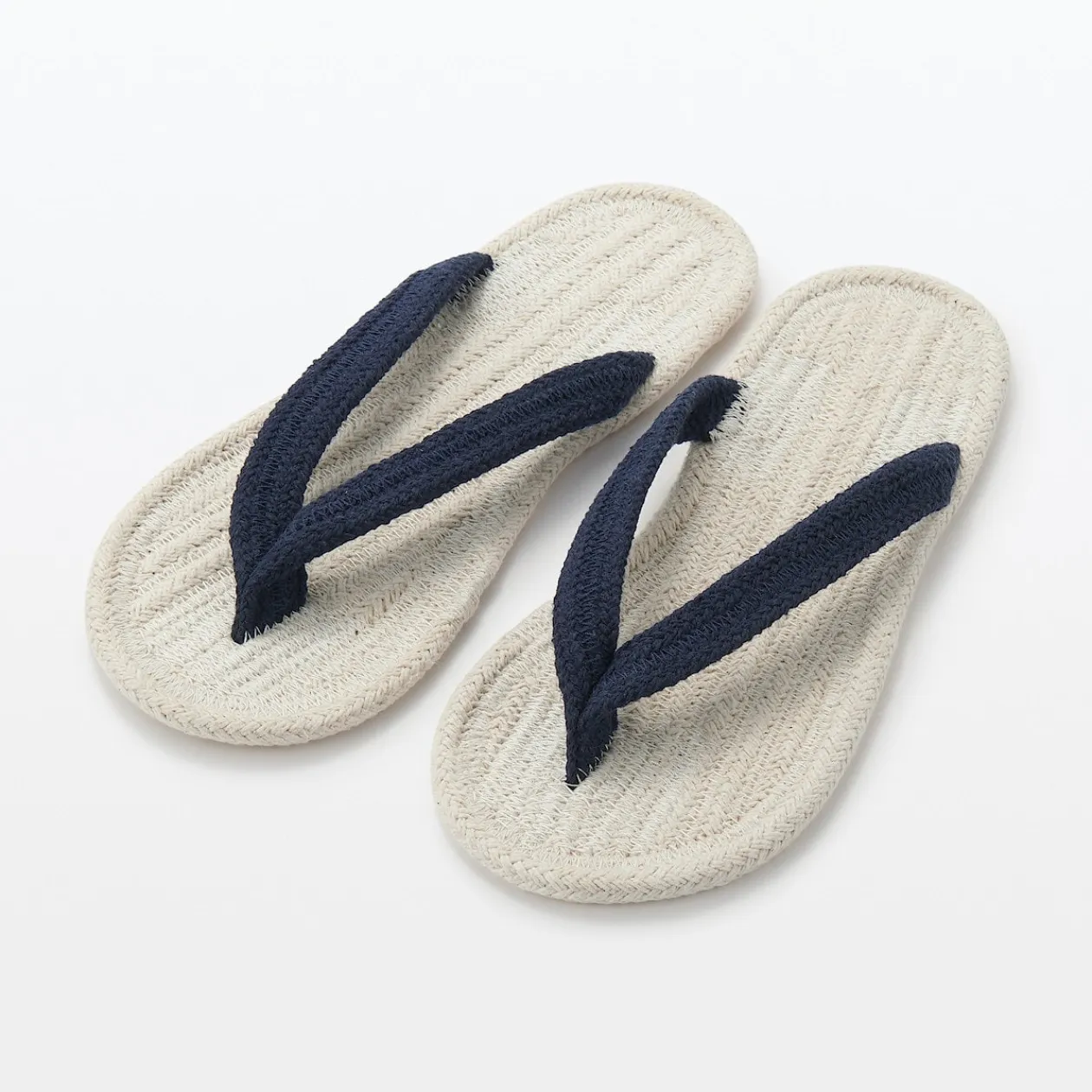 Chaussons|Chaussons^Muji Tongs d'intérieur en coton mélangé