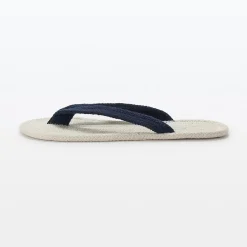 Chaussons|Chaussons^Muji Tongs d'intérieur en coton mélangé