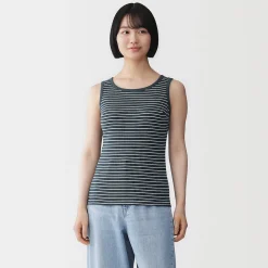 Hauts Et T‐Shirts|Sous‐Vêtements^Muji Top brassière court côtelé en coton pour femme