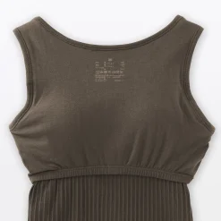 Hauts Et T‐Shirts|Sous‐Vêtements^Muji Top brassière court côtelé en coton pour femme