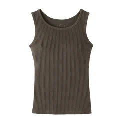 Hauts Et T‐Shirts|Sous‐Vêtements^Muji Top brassière court côtelé en coton pour femme