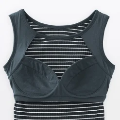 Hauts Et T‐Shirts|Sous‐Vêtements^Muji Top brassière court côtelé en coton pour femme