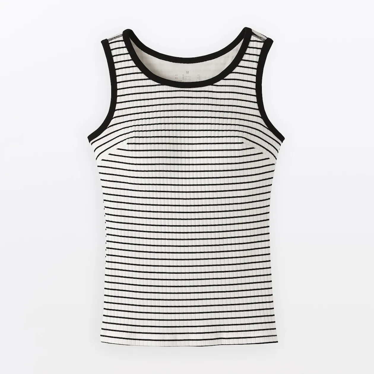 Hauts Et T‐Shirts|Sous‐Vêtements^Muji Top brassière court côtelé en coton pour femme
