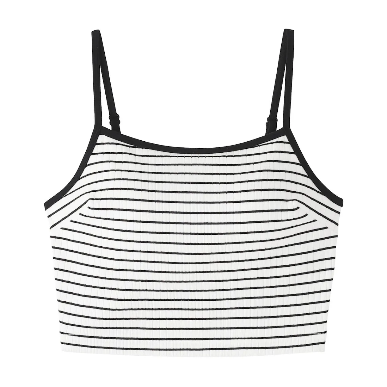 Hauts Et T‐Shirts|Sous‐Vêtements^Muji Top brassière court côtelé en coton pour femme