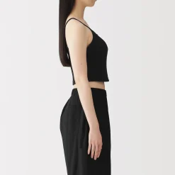 Hauts Et T‐Shirts|Sous‐Vêtements^Muji Top brassière court côtelé en coton pour femme