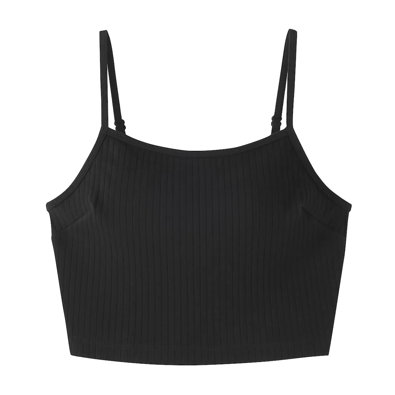 Hauts Et T‐Shirts|Sous‐Vêtements^Muji Top brassière court côtelé en coton pour femme