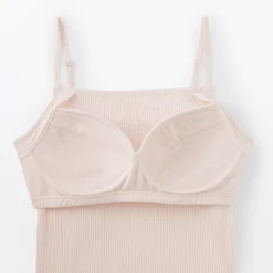 Hauts Et T‐Shirts|Sous‐Vêtements^Muji Top brassière lisse côtelé en mélange lyocell pour femme