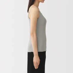 Hauts Et T‐Shirts|Sous‐Vêtements^Muji Top brassière lisse côtelé en mélange lyocell pour femme