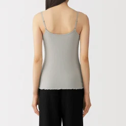 Hauts Et T‐Shirts|Sous‐Vêtements^Muji Top brassière lisse côtelé en mélange lyocell pour femme