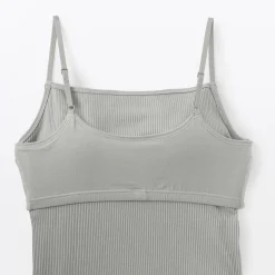 Hauts Et T‐Shirts|Sous‐Vêtements^Muji Top brassière lisse côtelé en mélange lyocell pour femme
