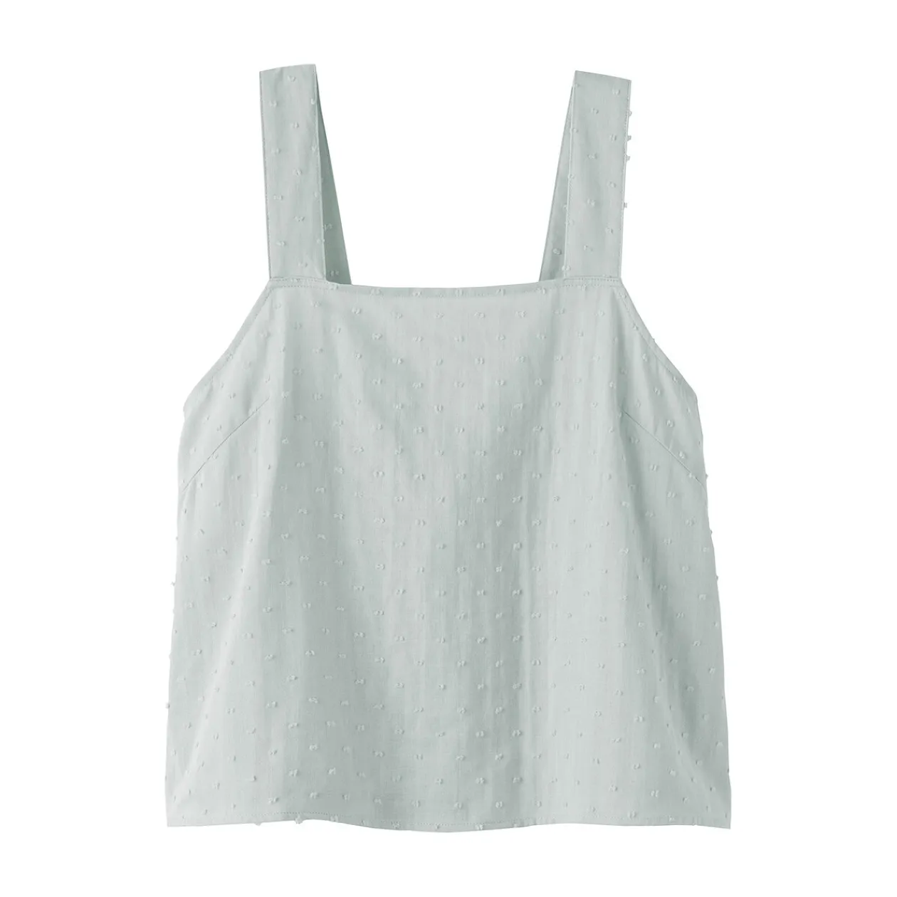 Hauts Et T‐Shirts|Sous‐Vêtements^Muji Top sans manches en double gaze à pois dobby pour femme