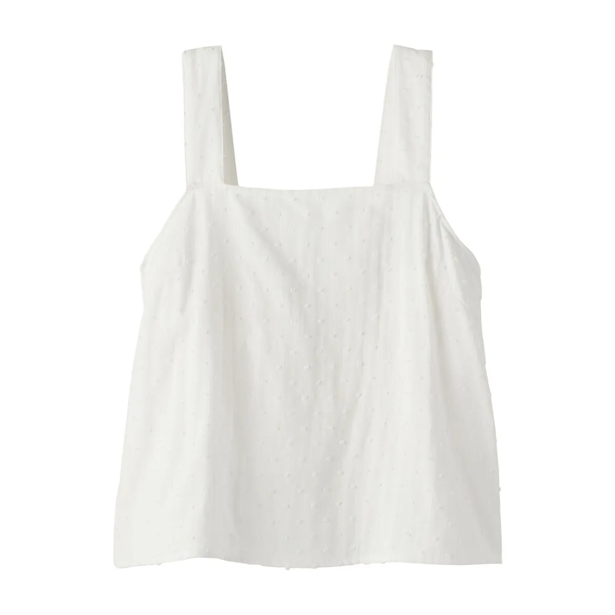 Hauts Et T‐Shirts|Sous‐Vêtements^Muji Top sans manches en double gaze à pois dobby pour femme
