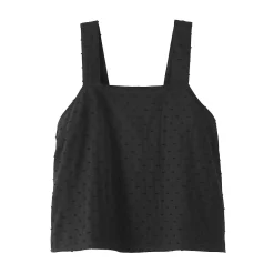 Hauts Et T‐Shirts|Sous‐Vêtements^Muji Top sans manches en double gaze à pois dobby pour femme