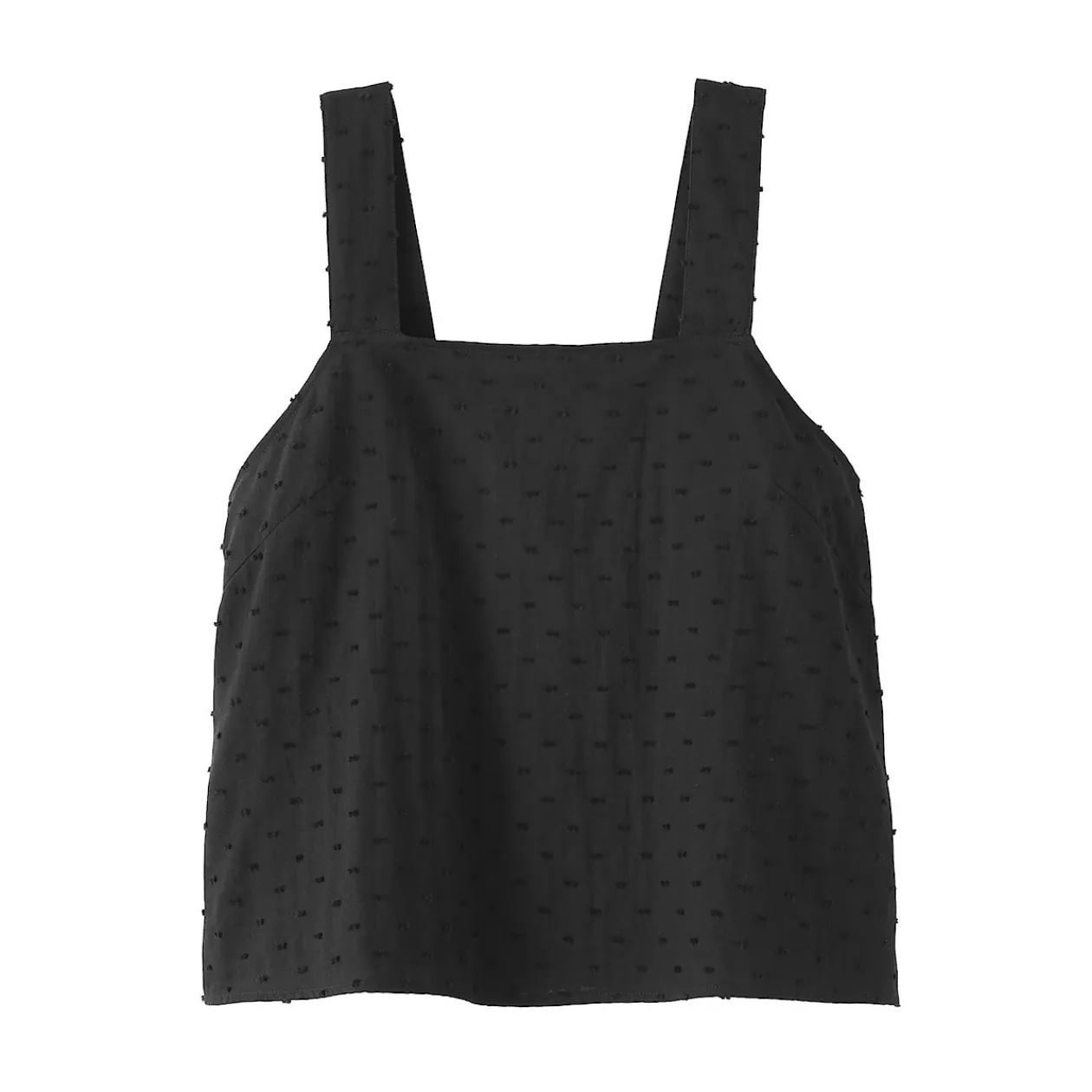Hauts Et T‐Shirts|Sous‐Vêtements^Muji Top sans manches en double gaze à pois dobby pour femme