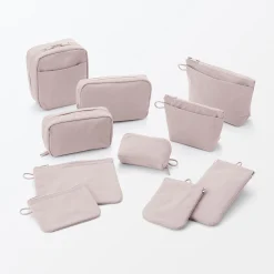 Vanitys Et Trousses De Maquillage|Trousses De Toilette^Muji Trousse de maquillage à poser en nylon texturé