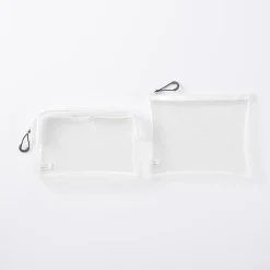 Trousses De Toilette^Muji Trousse de toilette transparente ‐ Pochette de voyage 12 x 18,5 x 4 cm