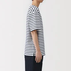 Hauts Et T‐Shirts^Muji T-shirt à col bateau en coton épais délavé pour homme
