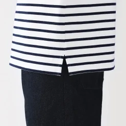 Hauts Et T‐Shirts^Muji T-shirt à col bateau en coton épais délavé pour homme