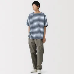 Hauts Et T‐Shirts^Muji T-shirt à col bateau en coton épais délavé pour homme