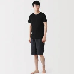 Sous‐Vêtements^Muji T‐shirt à col rond en coton respirant pour homme