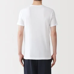 Sous‐Vêtements^Muji T‐shirt à col rond en coton respirant pour homme