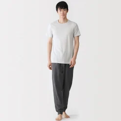 Sous‐Vêtements^Muji T‐shirt à col rond en coton respirant pour homme
