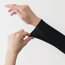 Hauts Et T‐Shirts|Sous‐Vêtements^Muji T-shirt à col roulé transparent à manches longues en mélange de lyocell pour femme