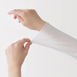 Hauts Et T‐Shirts|Sous‐Vêtements^Muji T-shirt à col roulé transparent à manches longues en mélange de lyocell pour femme