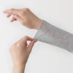 Hauts Et T‐Shirts|Sous‐Vêtements^Muji T-shirt à col roulé transparent à manches longues en mélange de lyocell pour femme