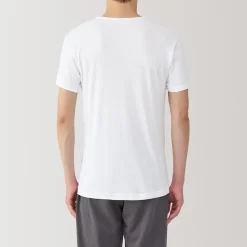 Sous‐Vêtements^Muji T‐shirt à col V en coton respirant pour homme