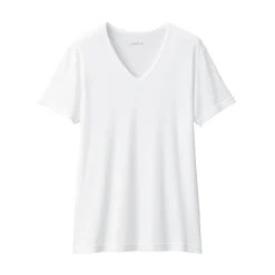 Sous‐Vêtements^Muji T‐shirt à col V en coton respirant pour homme
